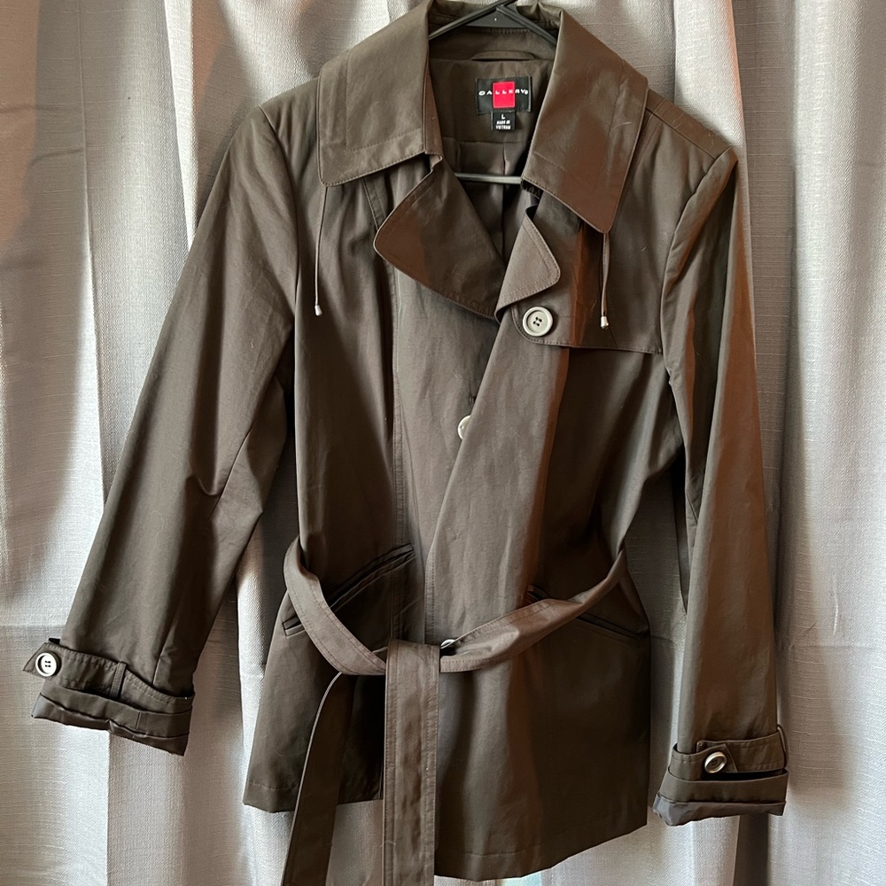 Womens Brown Windbreaker